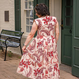 Jewel Button-Front Midi Dress
