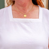 Sleeveless Square Neck Top