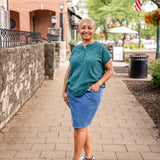 Dolman Band Collar Blouse