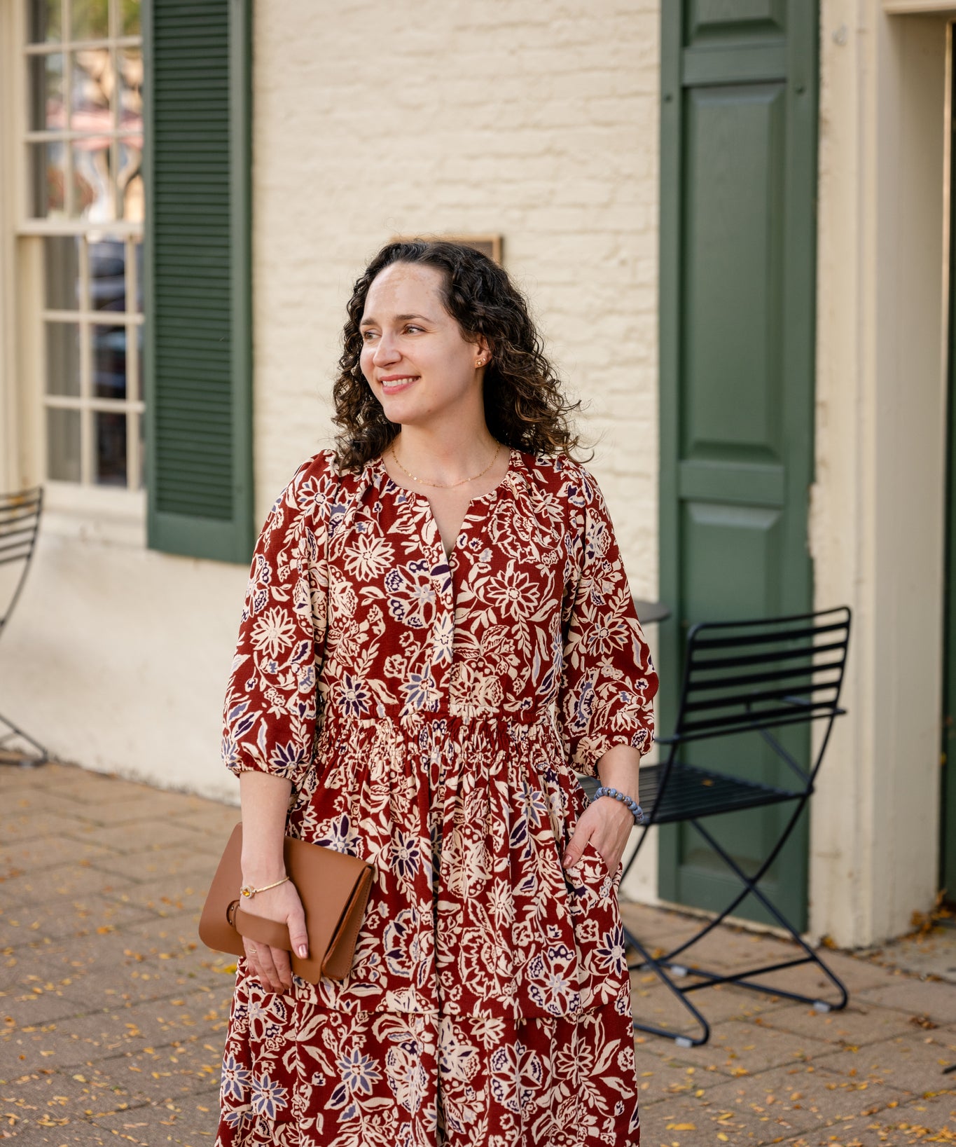 Portofino Midi Dress 3/4 Sleeve