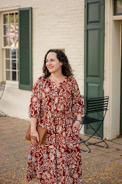 Portofino Midi Dress 3/4 Sleeve