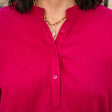 Dolman Band Collar Blouse