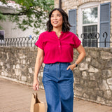 Denim Mid-Length Skirt