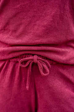 Terry Towel Crop Pant