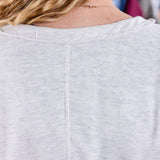 Raw Hem Button Front Cardigan Jacket
