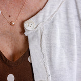 Raw Hem Button Front Cardigan Jacket