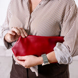Classic Fit Button-Up Brown Stripe