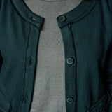Raw Hem Button Front Cardigan Jacket