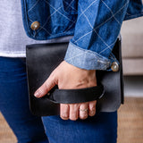 Hold On Leather Clutch