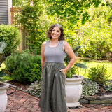 Mixed Media Tank Dress