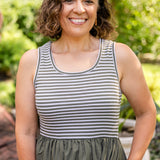 Mixed Media Tank Dress