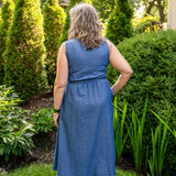 Zip Front Midi Dress