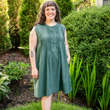Sleeveless Pleated Dress