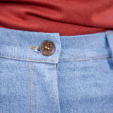 Denim Mid-Length Skirt