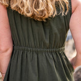 Zip Front Midi Dress