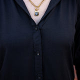 Push-Up Sleeve Button-Up