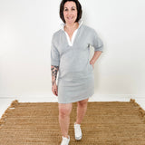Pull-Over Polo Shift Dress