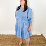 Puff Sleeve Knit Mini Dress