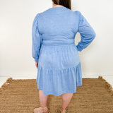 Puff Sleeve Knit Mini Dress