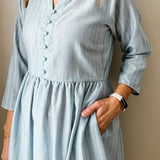 Front Button Maxi Dress