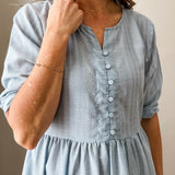 Front Button Maxi Dress