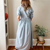 Front Button Maxi Dress