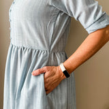 Front Button Maxi Dress