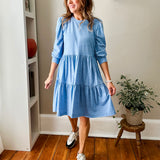 Puff Sleeve Knit Mini Dress