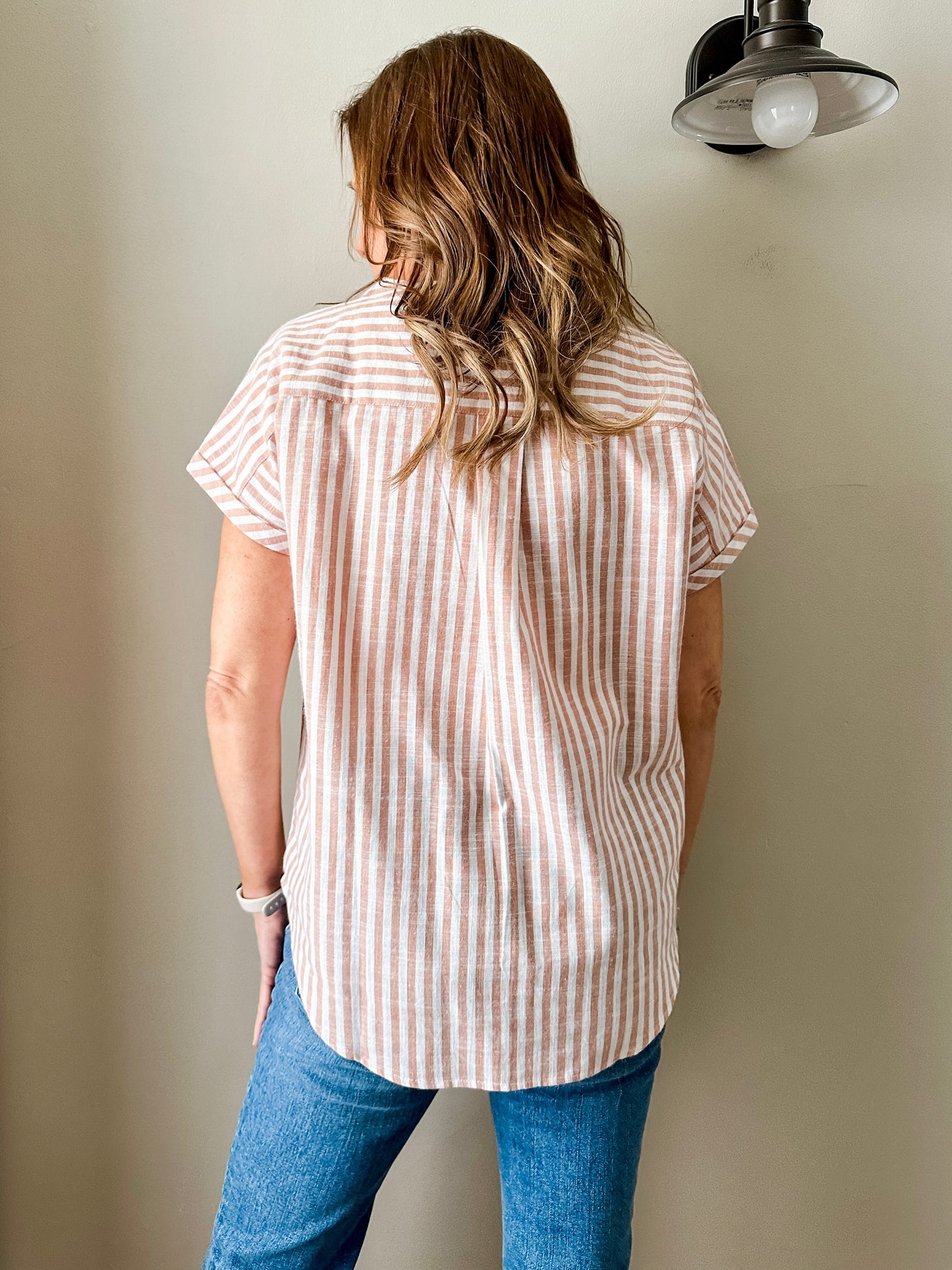 Button-Up Tunic Top