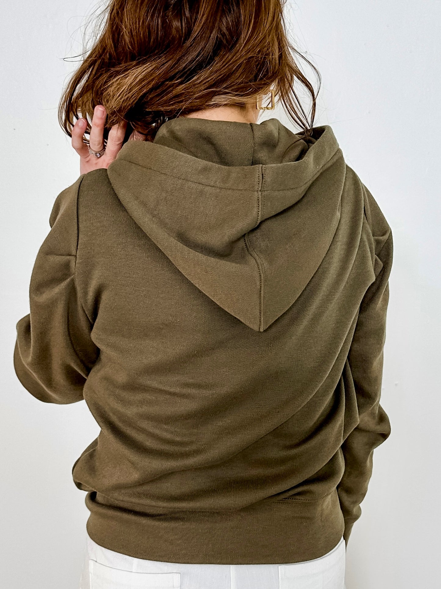 Hazel Gathered Sleeve Hoodie