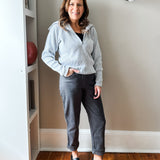 Ribbed Half-Zip Pullover