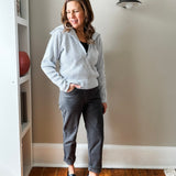 Ribbed Half-Zip Pullover