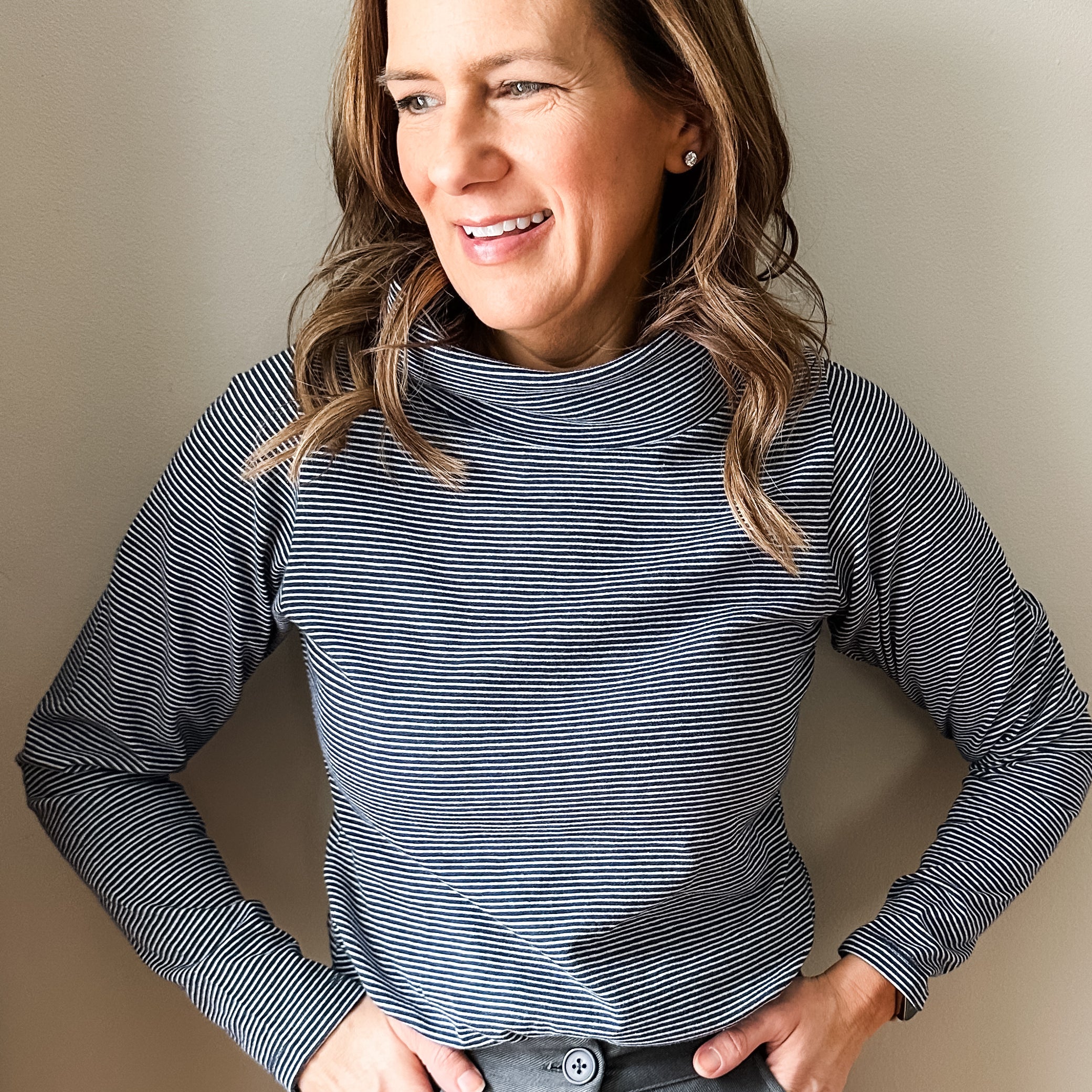 Mock Neck Relaxed Body Suit