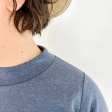 Elbow Sleeve Mock Neck