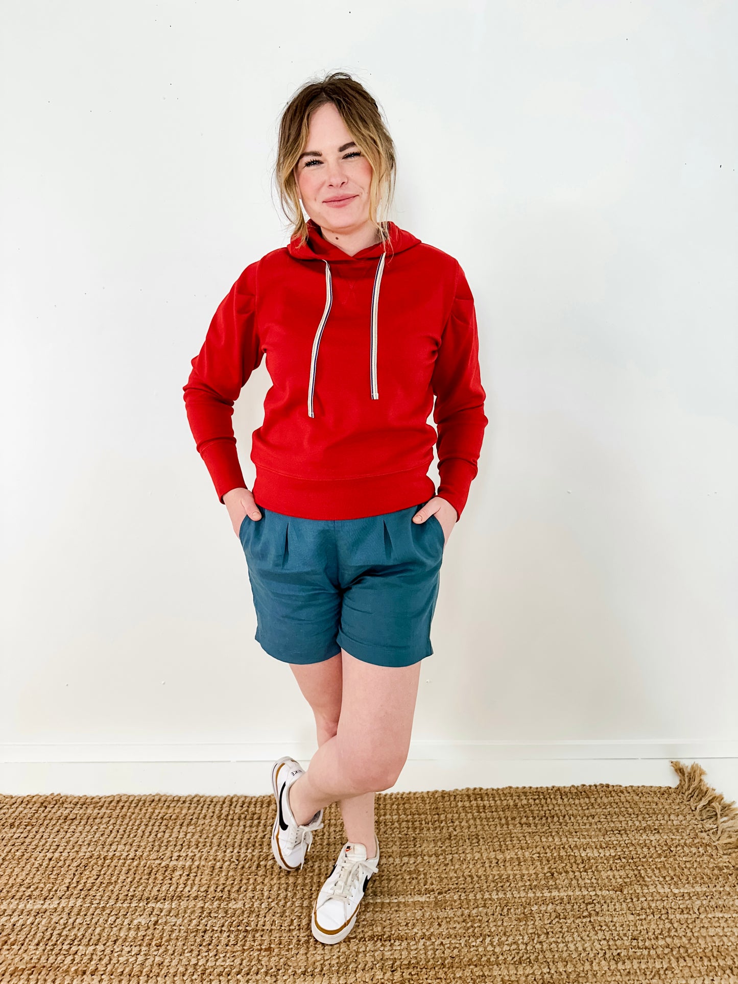 Hazel Gathered Sleeve Hoodie