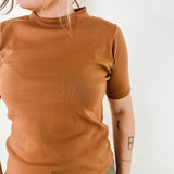 Elbow Sleeve Mock Neck