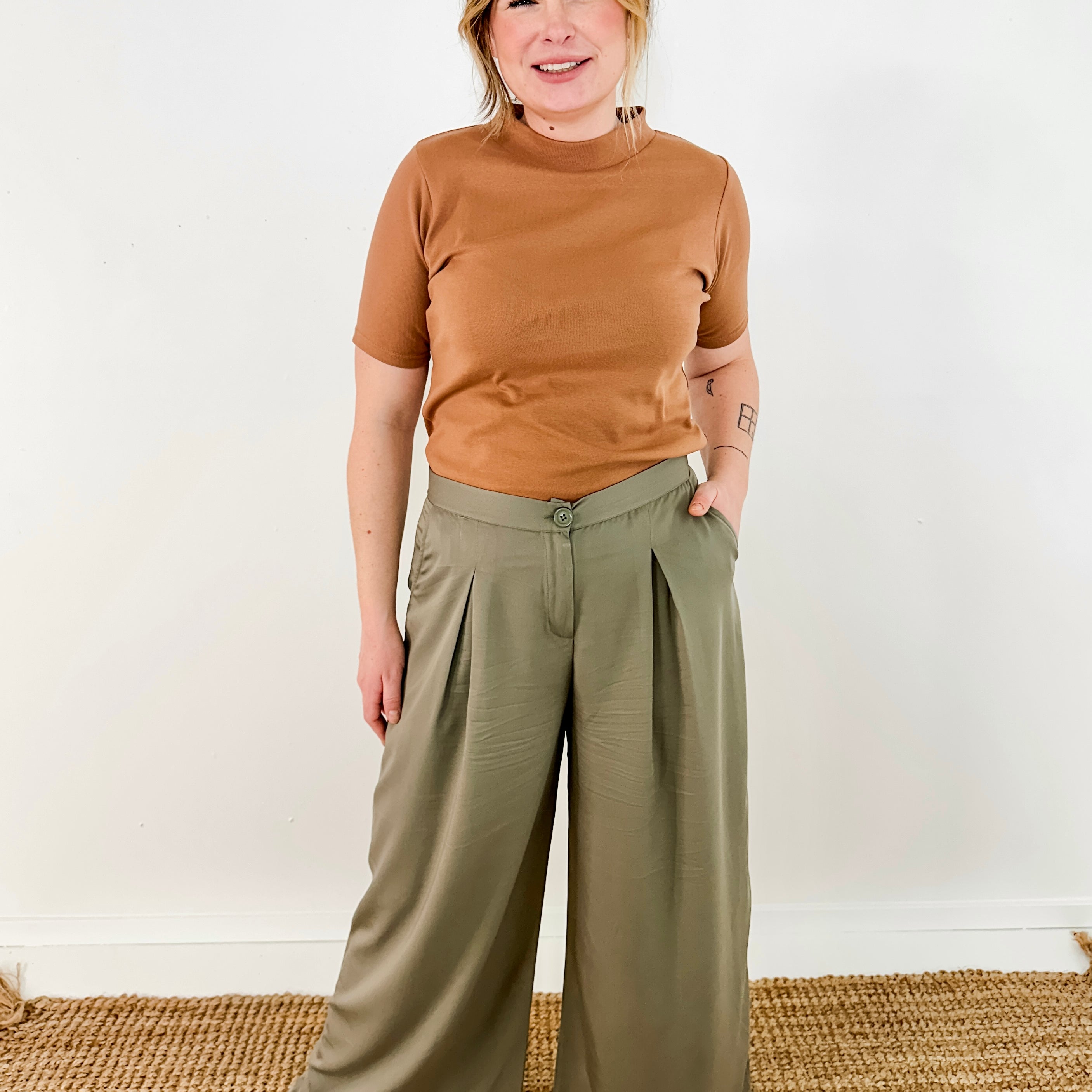 Box Pleat Dress Pant