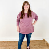 Side Button Terry Tunic