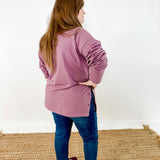 Side Button Terry Tunic