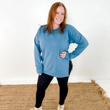 Side Button Terry Tunic