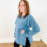 Side Button Terry Tunic