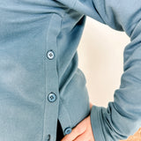 Side Button Terry Tunic