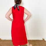 Sleeveless Button-Up Linen Dress