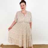 Portofino Midi Dress with Short Sleeves