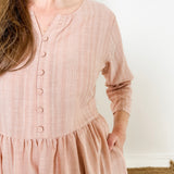 Front Button Maxi Dress