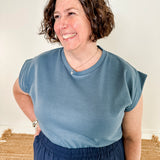 Strong Shoulder Knit Top