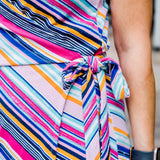 Knit Wrap Dress Midi