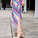 Knit Wrap Dress Midi