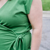 Knit Wrap Dress Mini