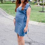 Knit Wrap Dress Mini